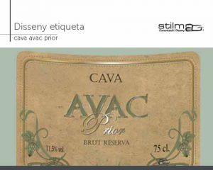 Proceso de diseño etiqueta de cava Avac Prior