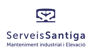 logotip empresa manteniment serveis santiga blau